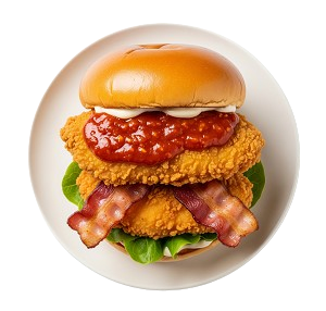 B2. K-pop Double Crispy Chicken With Salad 