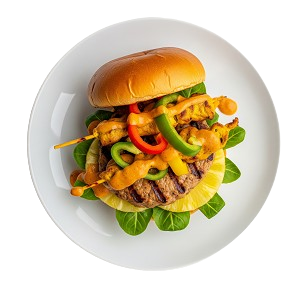 B3. Chicken Satay With Salad 