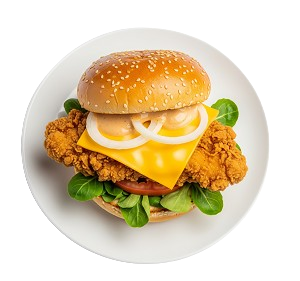 B4. Classic Fried Chicken With Salad 