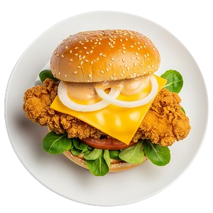 B4. Classic Fried Chicken With Chips 